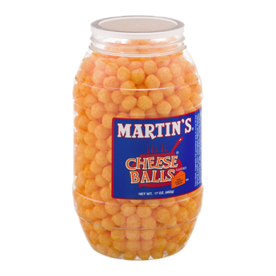 Martin's Cheese Balls Real Cheddar Cheese Flavored
