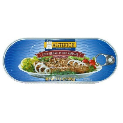 Alstertor Herrings Fried, 17.6-Ounce (Pack of 4)