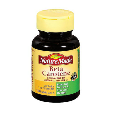 Nature Made Beta Carotene Dietary Supplement Softgels