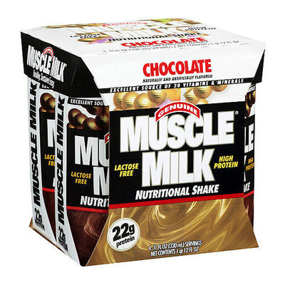 Muscle Milk Genuine Nutritional Chocolate Shake - 4 Ct