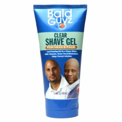 Bald Guyz Clear Shave Gel For Head & Face, 5.4 fl oz