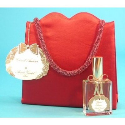 Grand Amour By Annick Goutal - Red Satin Evening Bag 2 Piece Gift Set