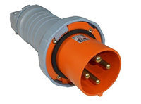 Thomas & Betts ABB Russelstoll ABB4100P12W IEC Plug 100A 3P 4 Wire 125/250V 3 Phase Pin & Sleeve