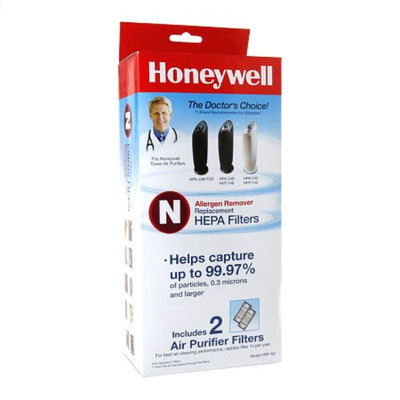 Honeywell True HEPA Replacement Filter N for Air Purifiers - 2 Pack