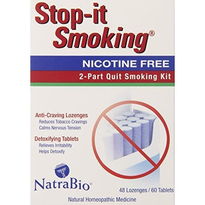 Natra-bio Natrabio Stop-it Smoking 2 Part Quit Smoking Kit, 108-Count