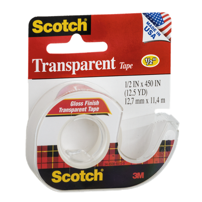 Scotch Transparent Tape 1/2