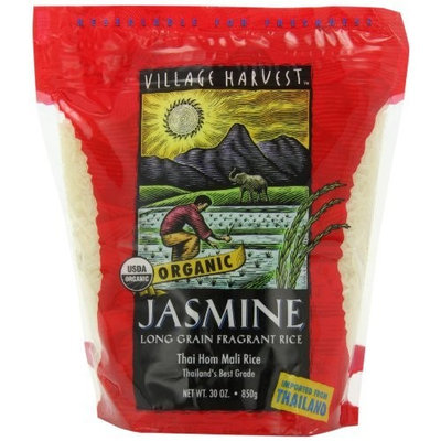 Village Harvest Organic Thai Jasmine Rice, 30-Ounce Bags (Pack of 6)