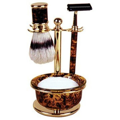 Kingsley Harry D Koenig & Co 5 Piece Shave Set for Men, Tortoise
