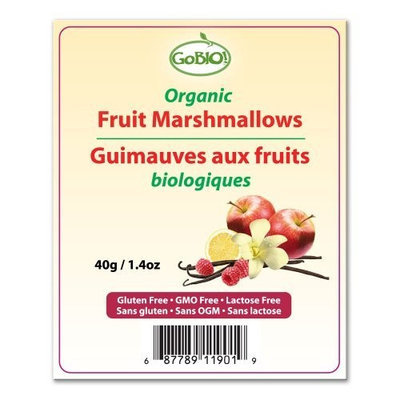 GoBIO Organic Marshmallows - 40g/1.4oz bag