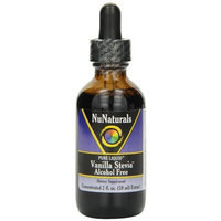 NuNaturals Nustevia Vanilla Alcohol Free Stevia Glass Bottle Liquid, 2-Ounce