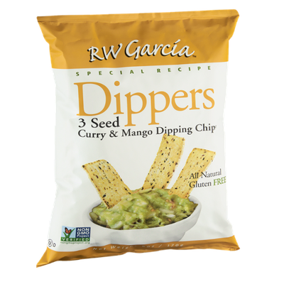 RW Garcia Dippers Special Recipe 3 Seed Curry & Mango Dipping Chips