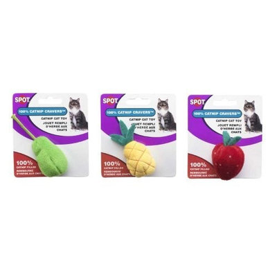 Ethical Catnip Cravers Fruit Cat Toy Assorted