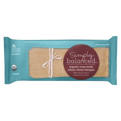 Simply Balanced Organic Oven-Ready Whole Wheat Lasagna Pasta 9 oz