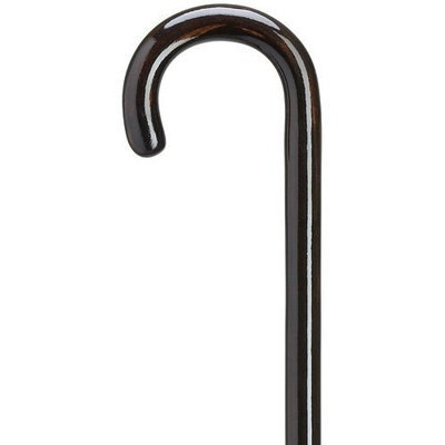 Fayet Ladies Crook Cane Ebony Hand Rubbed High Gloss Ebony -Affordable Gift! Item #DHAR-9016716