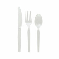 Dixie Heavy medium weight Polystyrene Forks in White