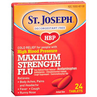 St. Joseph High Blood Pressure Maximum Strength Flu Tablets
