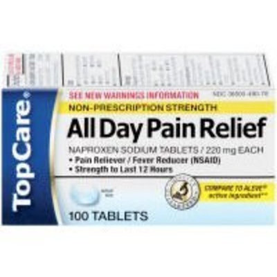 TopCare All Day Pain Relief, 100 Tablets (20% Bonus, 120 Tablets Total)