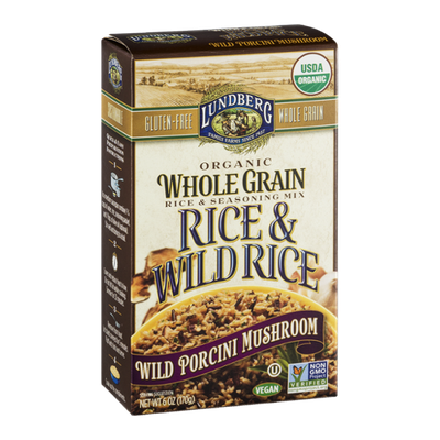 Lundberg Whole Grain Rice & Wild Rice Wild Porcini Mushroom