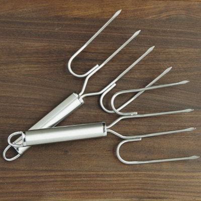 CHEFS Stainless Steel Meat Lifters - Set of 2
