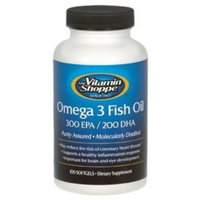 Vitamin Shoppe - Omega 3 Fish Oil 300 Epa/ 200 Dha, 100 softgels