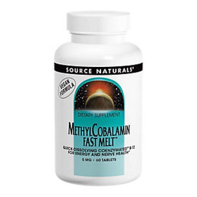 Source Naturals Inc. Source Naturals - MethylCobalamin Fast Melt 5 mg. - 60 Tablets