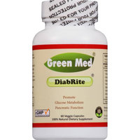 Green Med DiabRite- 60 veggie cap/bot, help glucose metabolism & pancreatic function, maintain/regulate helathy blood sugar level, sugar killer herb from India