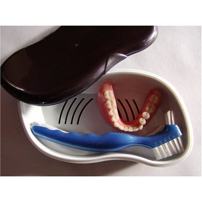 Archtek Denture Storage and Cleaning Kit (Amber Case)