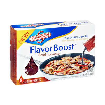Campbell's Swanson Flavor Boost Beef Concentrated Liquid Broth