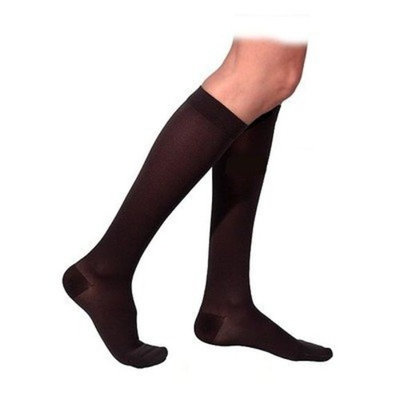 Sigvaris 860 Select Comfort Series 20-30mmHg Women's Closed Toe Knee High Sock Size: S4, Color: Dark Navy 08