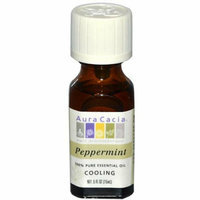 Aura Cacia Pure Essential Oil Peppermint 0.5 fl oz