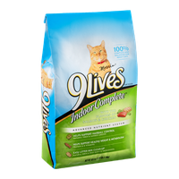 9 Lives Indoor Complete Cat Food Salmon and Chicken Flavors