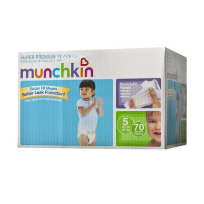 Munchkin Super Premium Diapers Box Pack - Size 5 (70 Count)