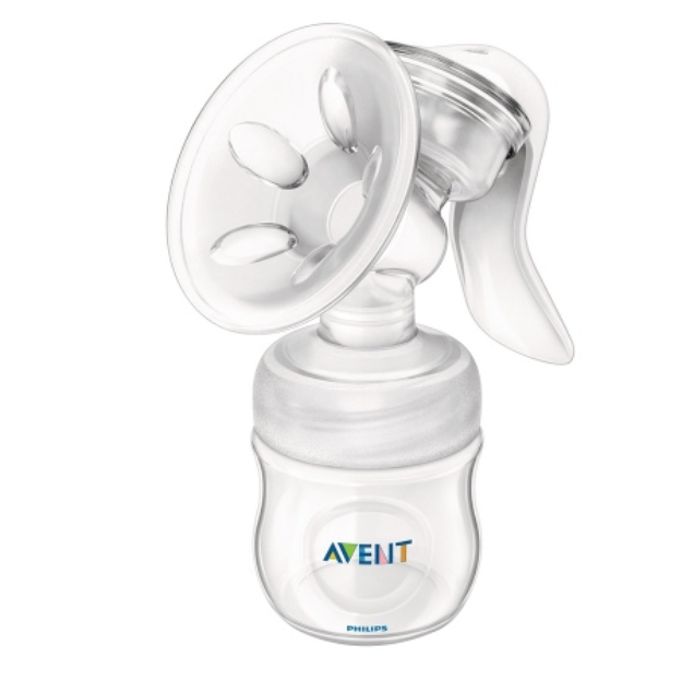 Avent BPA Free Natural Breast Pump Manual with 4 oz Bottle