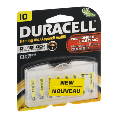 Duracell Hearing Aid Batteries IO - 8 CT