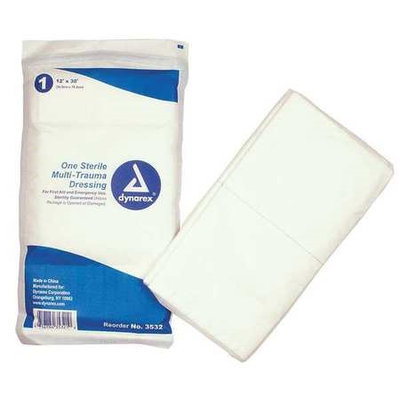 Dynarex 3532 12x30 Multi Trauma Dressing Sterile