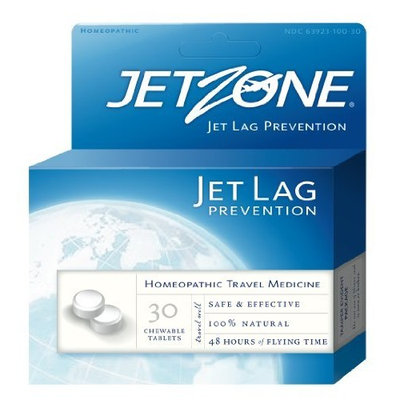 JetZone Jet Lag Prevention Homeopathic, 30 Chewable Tablets - 48 Hours Flying Time