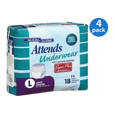 Attends Super Plus Absorbency Large Protective Underwear