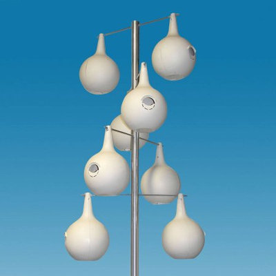 Heath 13.5 ft. Alum. PM Gourd Pole Kit 8 Piece Double Spiral Design