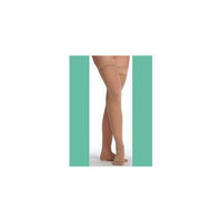 Juzo 2502AGPESB18 IV Hostess Closed Toe Thigh Highs Petite with Silicone - Noblesse