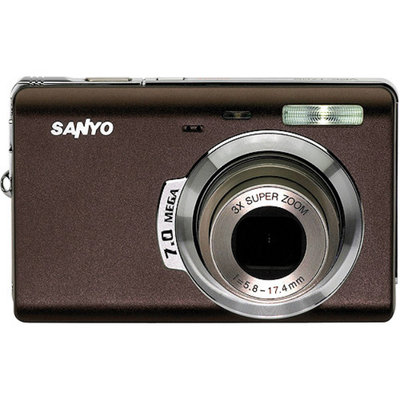 Sanyo VPC-T700 Cafe Brown 7MP Digital Camera w/ 3x Optical Zoom, 2.5