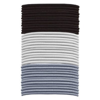 Gimme Clips Gimme Basics Long Thick Hair Elastics - Black/White/Grey (36 Count)
