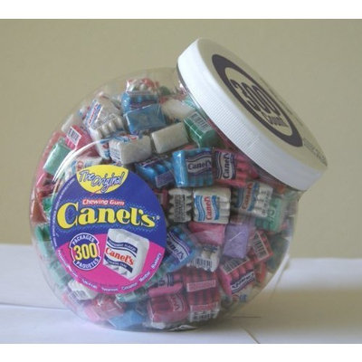 Canels Canel's The Original Chewing Gum 7 Flavors Assortment 300 Count Tub NET WT 3 Lbs 4.91 OZ