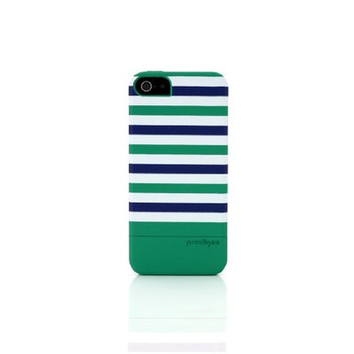 Prodigee 2 piece, Protective & Hard STRIPE Case, iPhone 5 - Emerald
