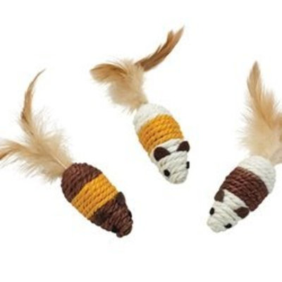 Ethical Pet Products (Spot) CSO2835 Eco Friendly Natural Sisal Mouse Cat Toy, Tan