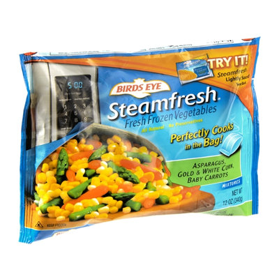 Birds Eye Steamfresh Asparagus, Gold & White Corn, Baby Carrots