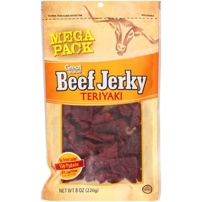 Wal-mart Stores, Inc. Great Value Teriyaki Beef Jerky, 8 oz