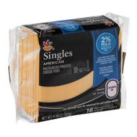 Ahold Singles American Cheese 2% Milk Individually Wrapped Slices