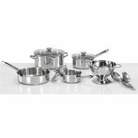 WearEver Cook & Strain Stainless Steel 10-piece Cookware Set