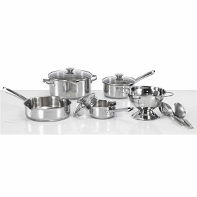 WearEver Cook & Strain Stainless Steel 10-piece Cookware Set
