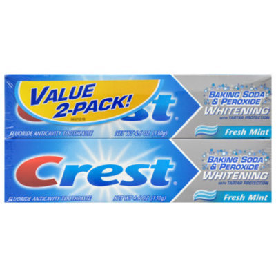 Crest Baking Soda & Peroxide Whitening Toothpaste - Two Pack